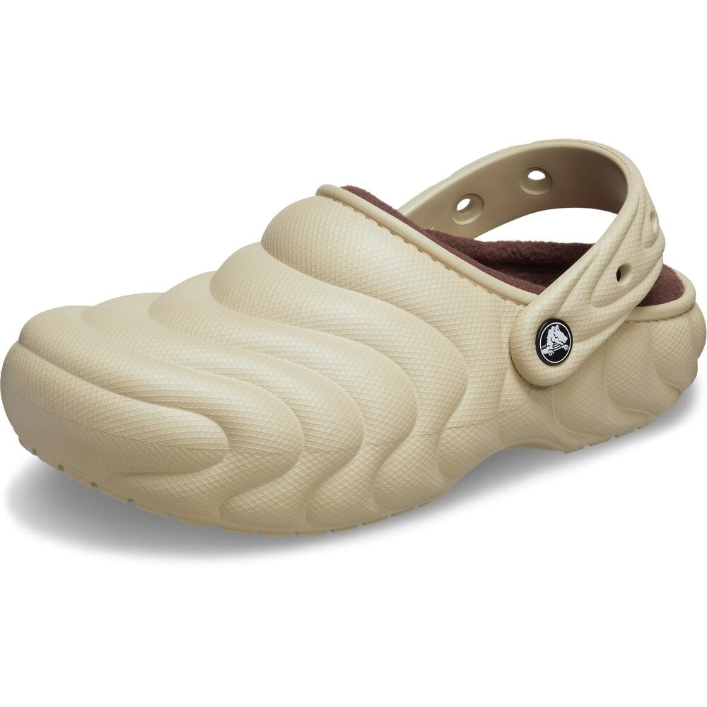 Crocs Unisex-Adult Classic Lined Overpuff & Geometric Clogs, Moth, 10 W/8 M